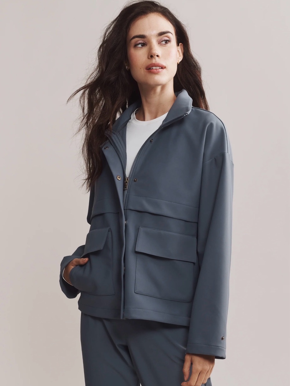 Rhône Outplay Zip up Jacket Blue Slate XL
